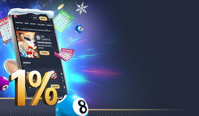 1% KENO LOTTO DAILY REBATE