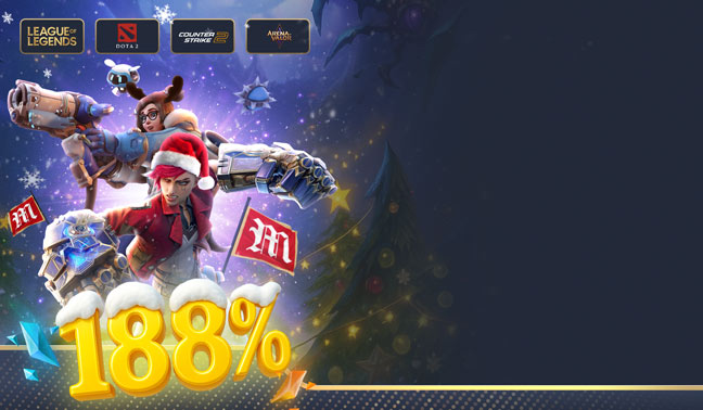 188% E-SPORTS WELCOME BONUS